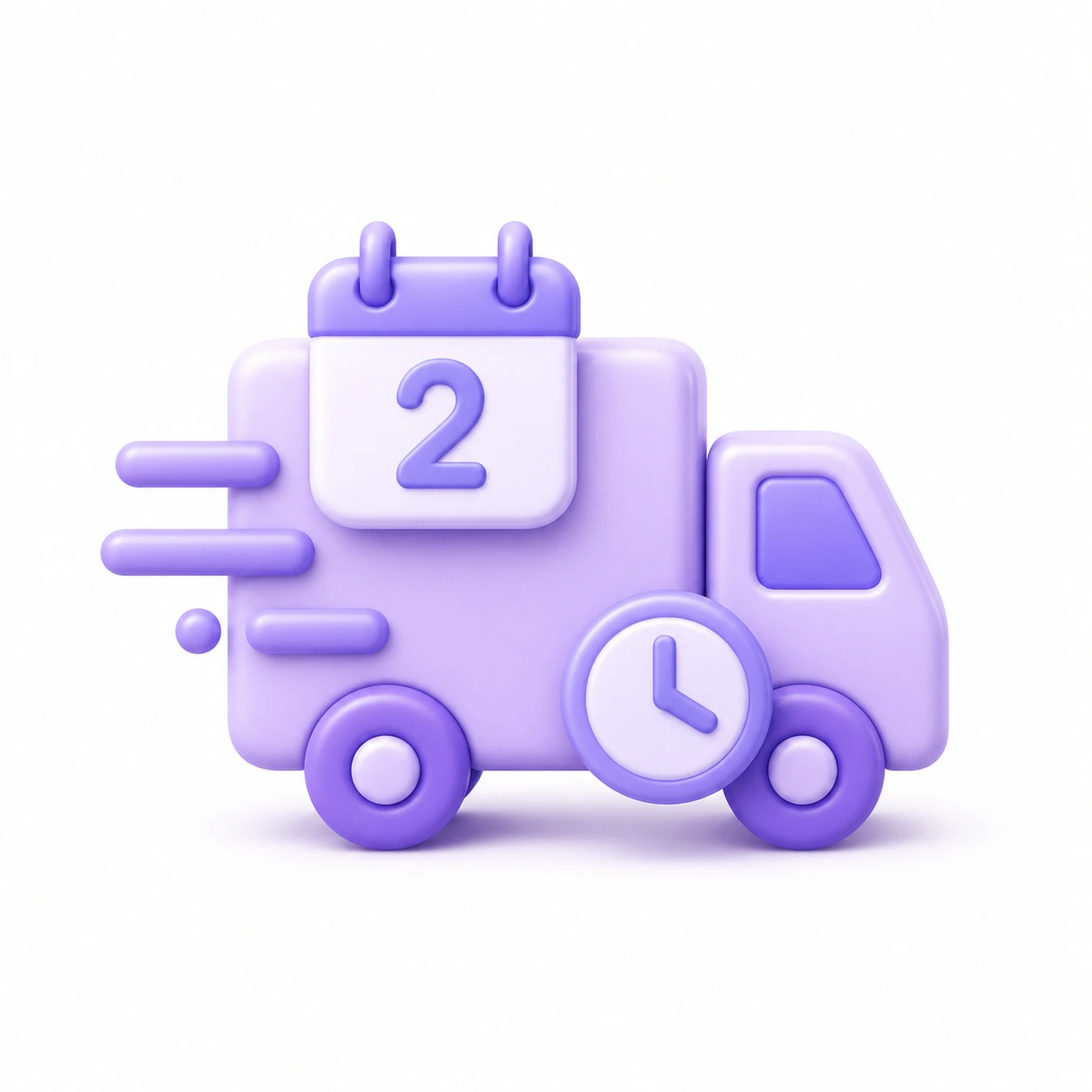 Two-day delivery truck